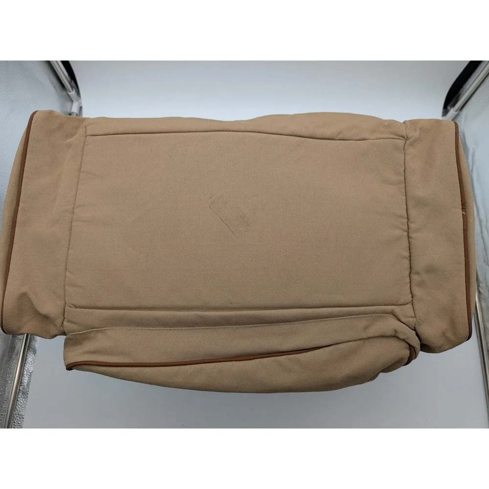 Vintage Ford Edition Eddie Bauer Duffle Bag Canvas Tan Weekender Military
